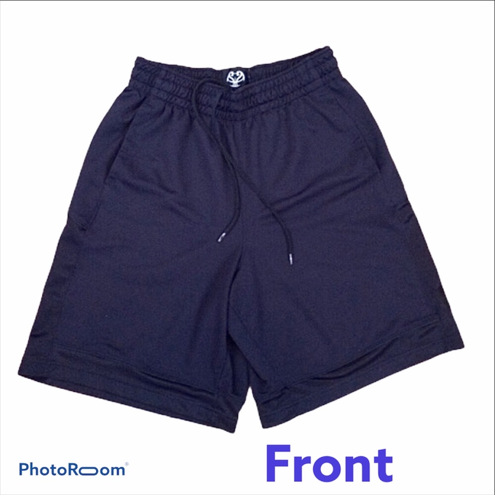 Under Armour black pocketed drawstring 9” inseam athletic shorts